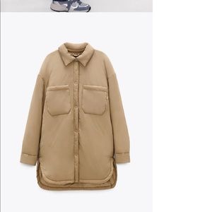 Zara Oversized Water-Repellent Oveshirt NWT